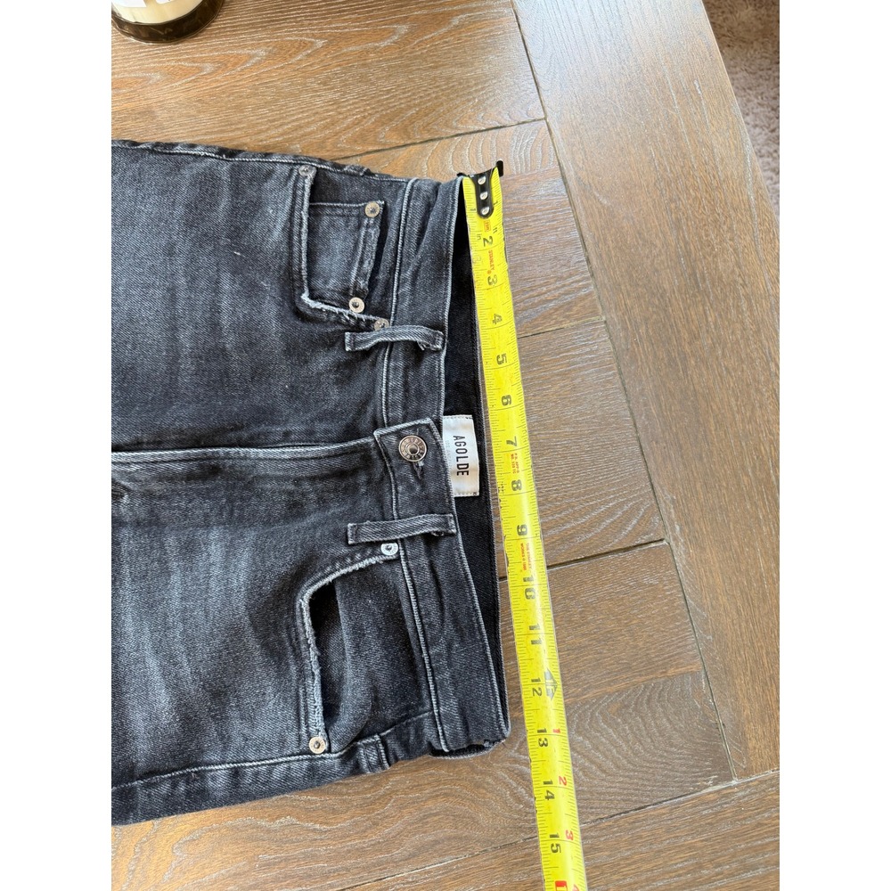 Agolde Pinch Waist Skinny Jeans Womens in Black Size 27 (P1) - Picture 5 of 7
